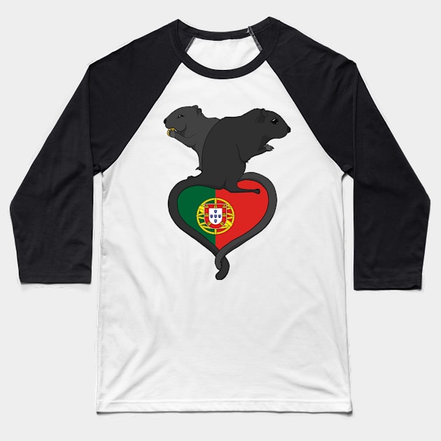 Gerbil Portugal (dark) Baseball T-Shirt by RampArt